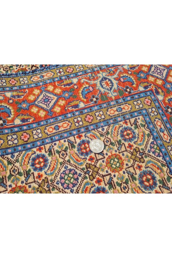 Amazing Hand Knotted Vintage Yamoud Wool Area Runner Rug 9.5 x 2.5 Ft - Image 8