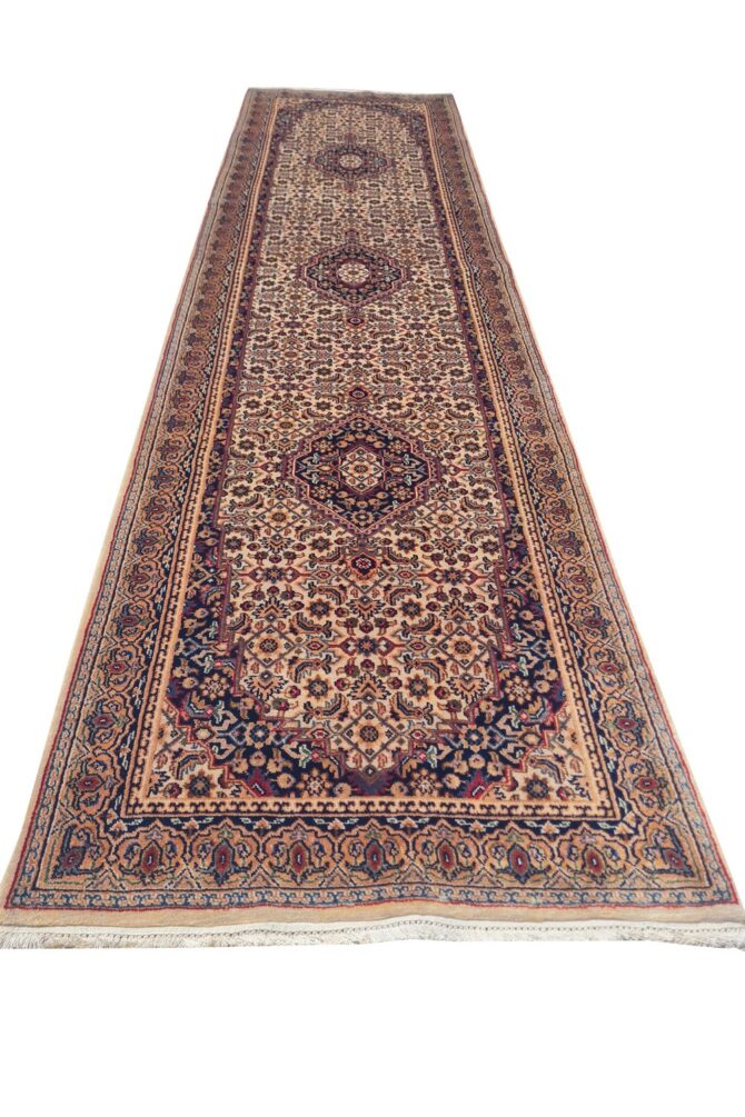 Amazing Hand Knotted Vintage Bijour Wool Area Runner Rug 10 x 3 Ft - Image 2