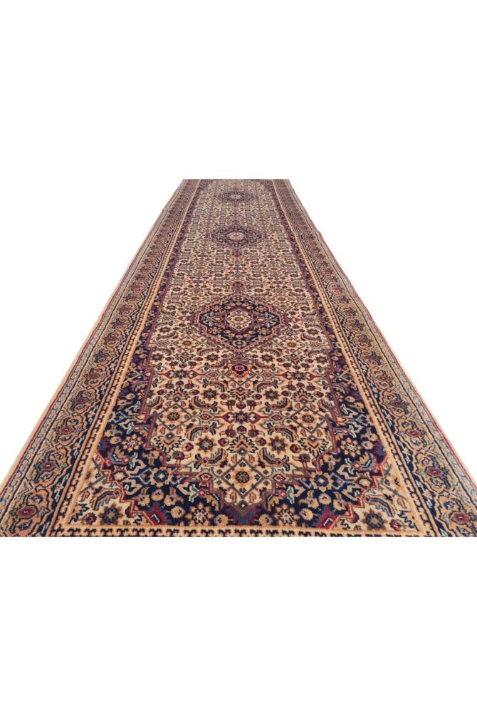 Amazing Hand Knotted Vintage Bijour Wool Area Runner Rug 10 x 3 Ft - Image 4