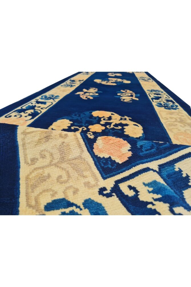 Amazing Hand Knotted Vintage Tibet Wool Area Runner Rug 8 x 2 Ft - Image 8