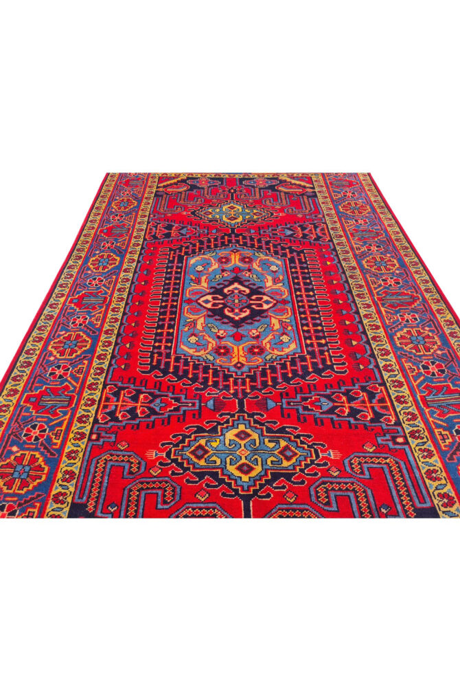 Authentic Hand Knotted Vintage Baghtiyaar Wool Area Rug 10.7 x 6.4 Ft (1489 Ger-4) - Image 6