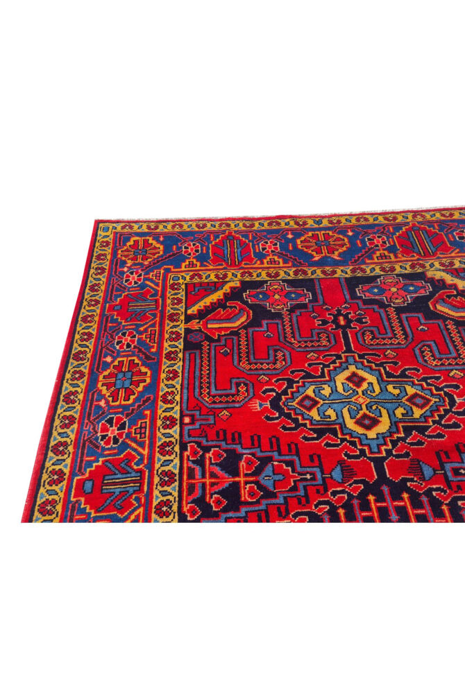 Authentic Hand Knotted Vintage Baghtiyaar Wool Area Rug 10.7 x 6.4 Ft (1489 Ger-4) - Image 7