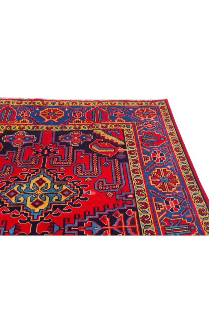 Authentic Hand Knotted Vintage Baghtiyaar Wool Area Rug 10.7 x 6.4 Ft (1489 Ger-4) - Image 8