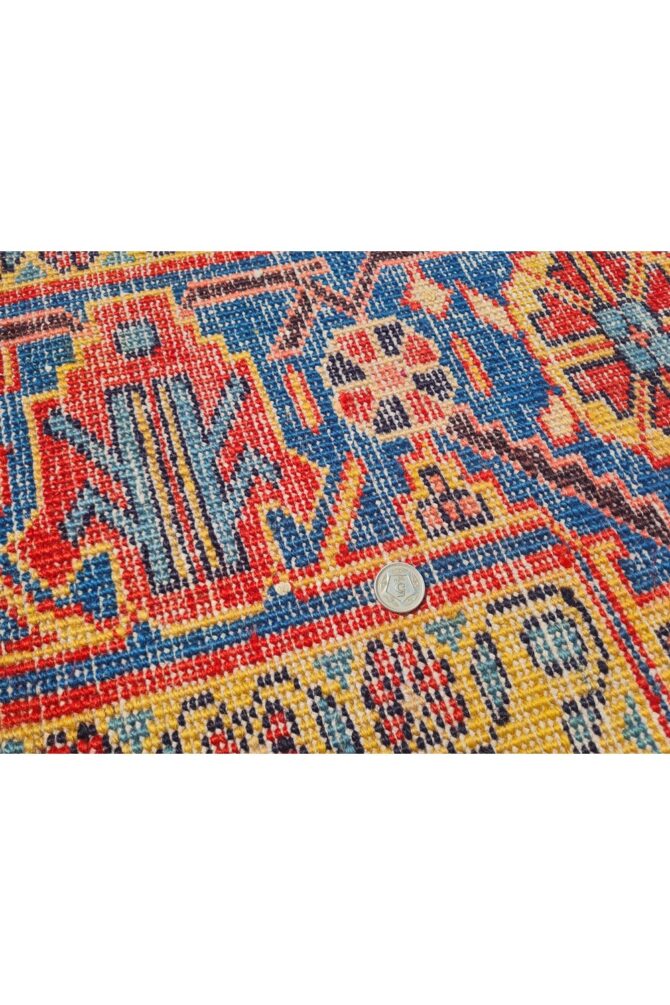 Authentic Hand Knotted Vintage Baghtiyaar Wool Area Rug 10.7 x 6.4 Ft (1489 Ger-4) - Image 10
