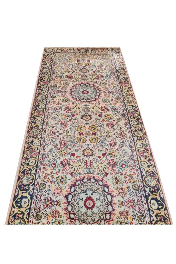 Amazing Hand Knotted Vintage Tribal Sino Pictorial Silk Area Runner Rug 9.5 x 2.5 Ft - Image 6