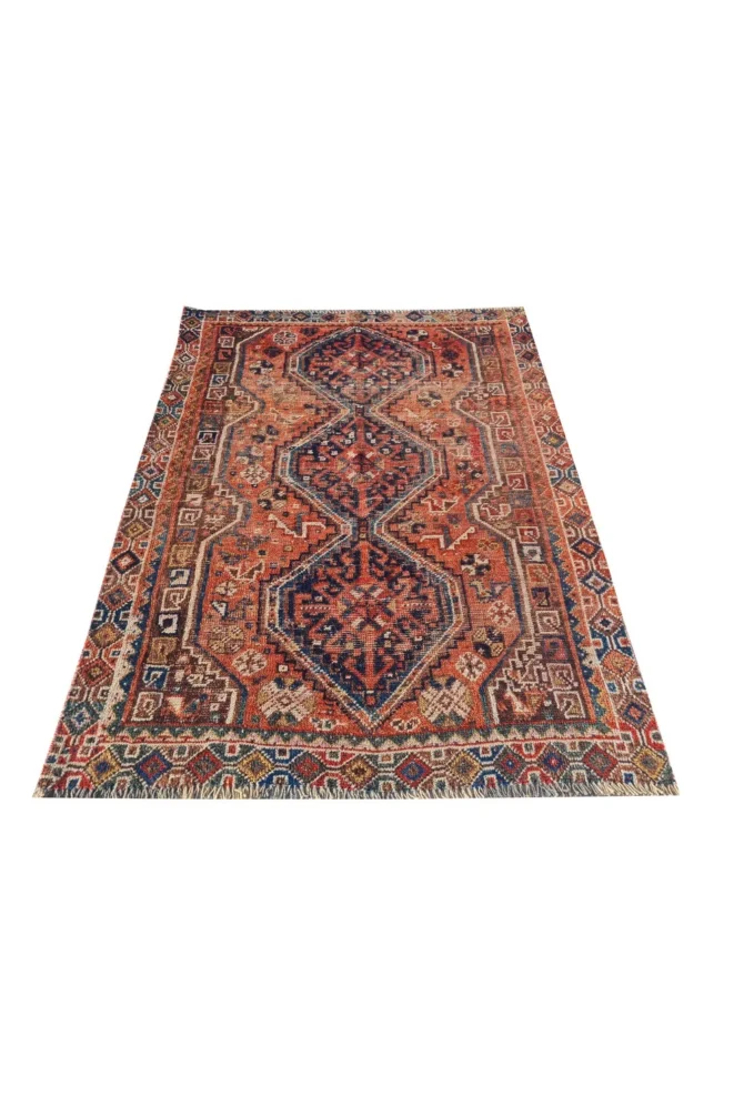 Amazing Hand Knotted Antique Shrz Pictorial Wool Area Rug 5 x 4 Ft - Image 2