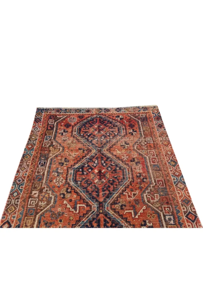 Amazing Hand Knotted Antique Shrz Pictorial Wool Area Rug 5 x 4 Ft - Image 6