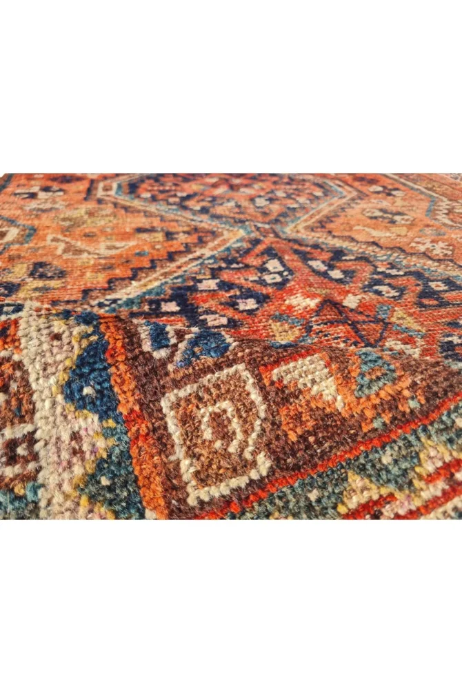 Amazing Hand Knotted Antique Shrz Pictorial Wool Area Rug 5 x 4 Ft - Image 8
