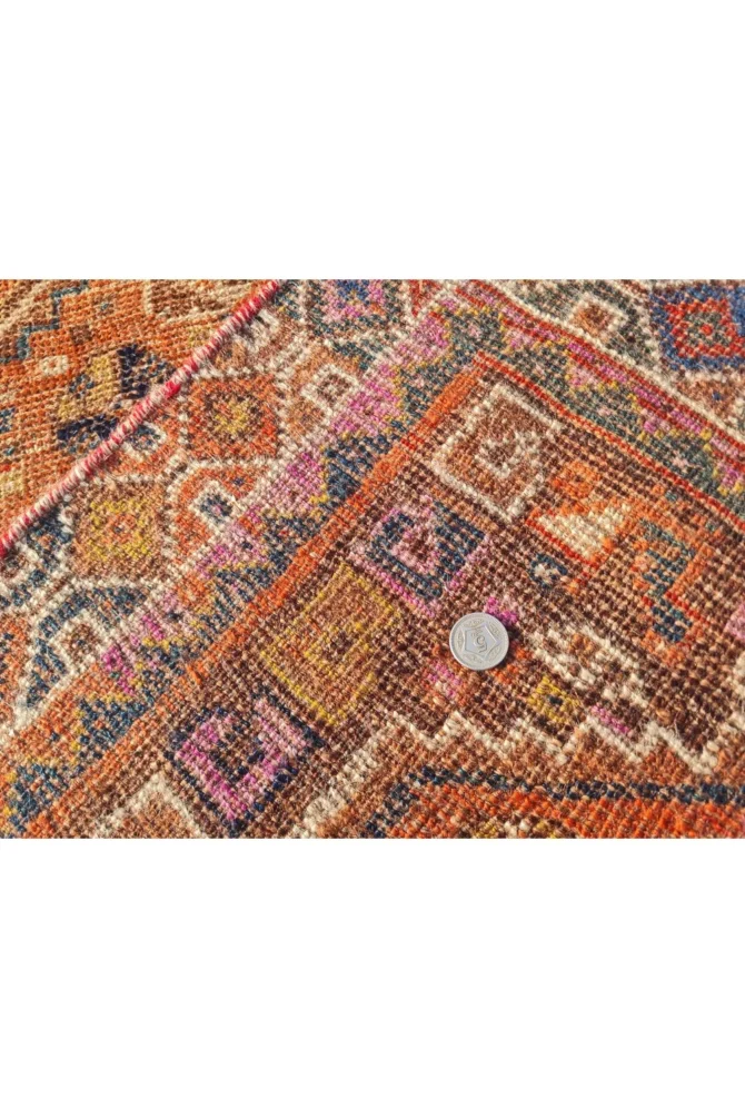 Amazing Hand Knotted Antique Shrz Pictorial Wool Area Rug 5 x 4 Ft - Image 9