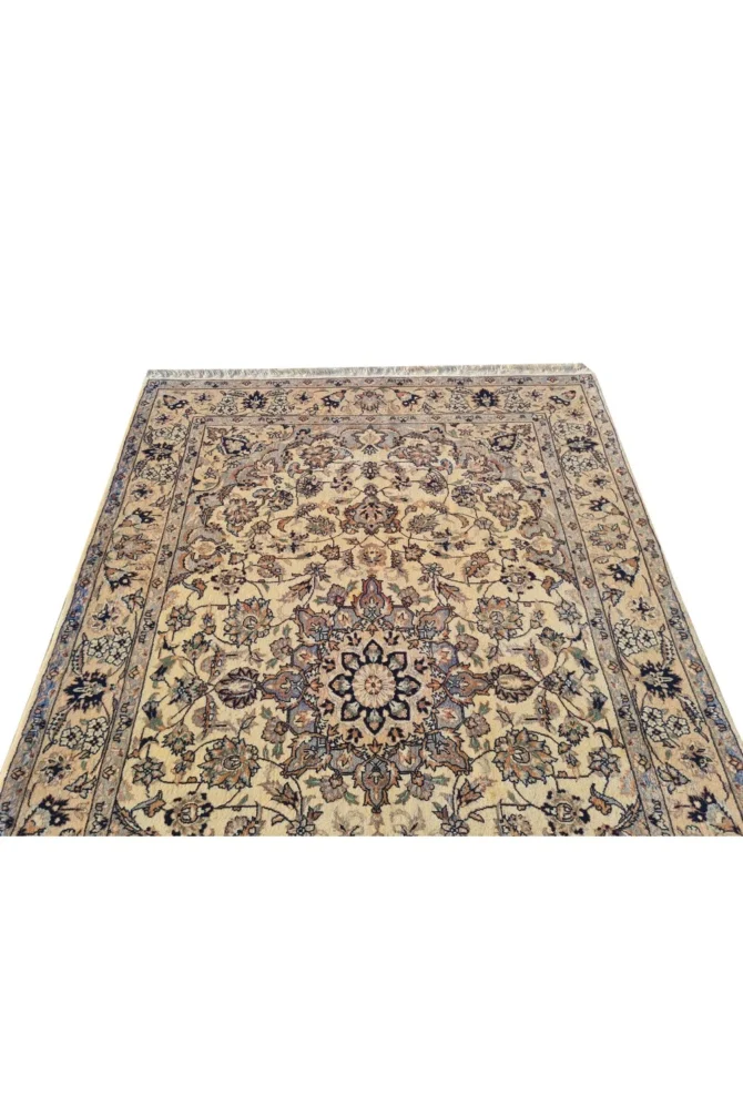 Amazing Hand Knotted Vintage Asfhoun Wool Area Rug 6 x 4 Ft - Image 6