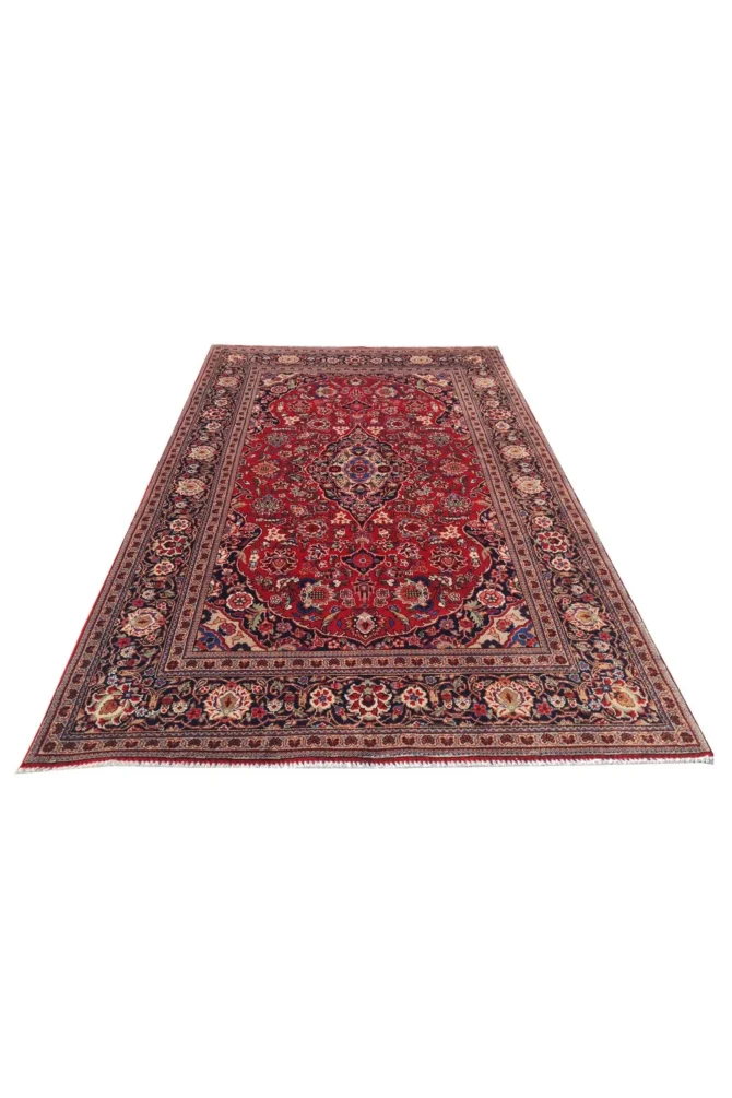 Amazing Hand Knotted Vintage Qashoun Wool Area Rug 6 x 4 Ft - Image 2