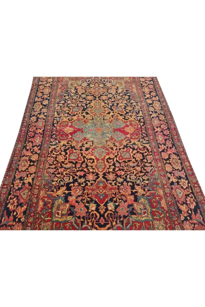 Amazing Hand Knotted Vintage Tabreez Wool Area Rug 7.5 x 4.8 Ft - Image 5