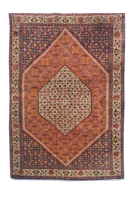 Amazing Hand Knotted Vintage Bijour Wool Area Rug 6 x 4 Ft