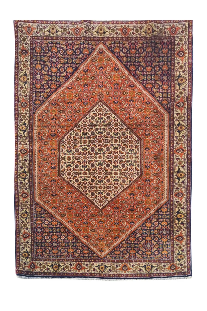Amazing Hand Knotted Vintage Bijour Wool Area Rug 6 x 4 Ft