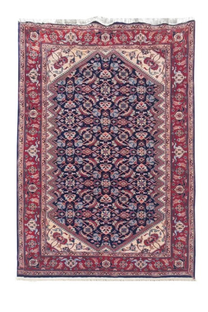 Authentic Hand Knotted Vintage Bijour Wool Area Rug 6 x 4 Ft (936 Ger-4)