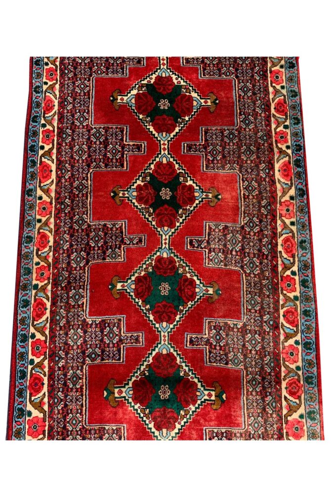 Authentic Hand Knotted Vintage Tabreez Wool Area Runner Rug 9 x 3 Ft - Image 9