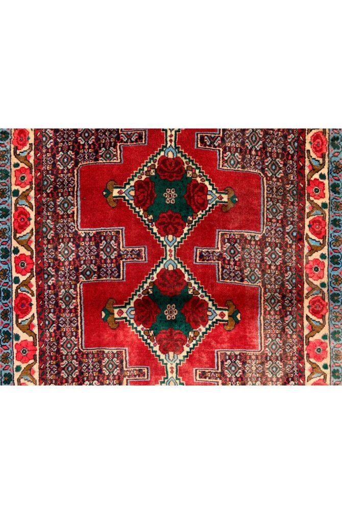 Authentic Hand Knotted Vintage Tabreez Wool Area Runner Rug 9 x 3 Ft - Image 8
