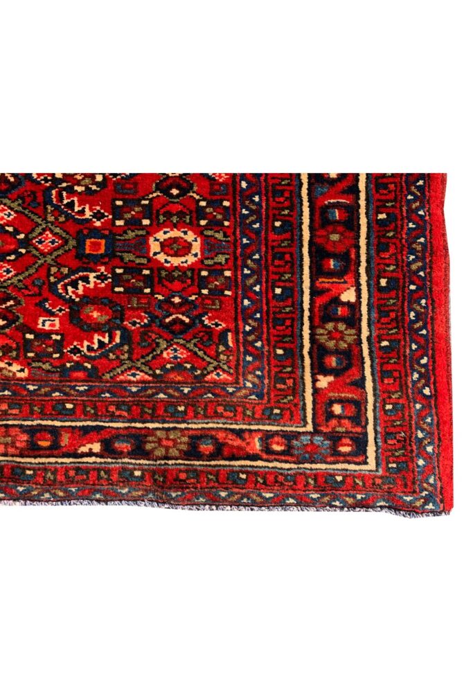 Authentic Hand Knotted Vintage Hamidoun Wool Area Runner Rug 16.2 x 3.5 Ft - Image 10