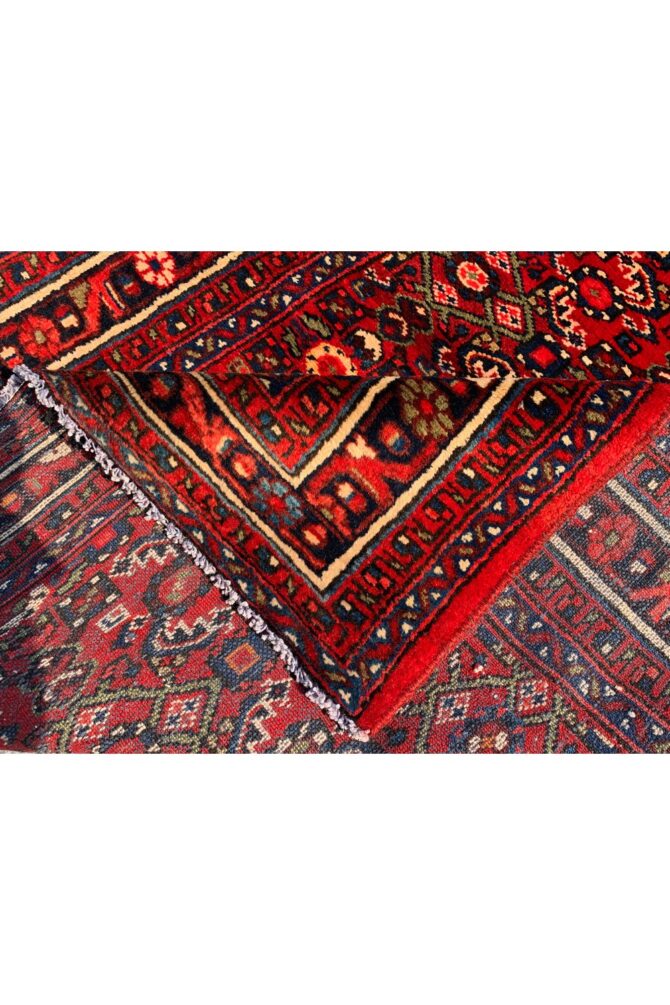 Authentic Hand Knotted Vintage Hamidoun Wool Area Runner Rug 16.2 x 3.5 Ft - Image 11