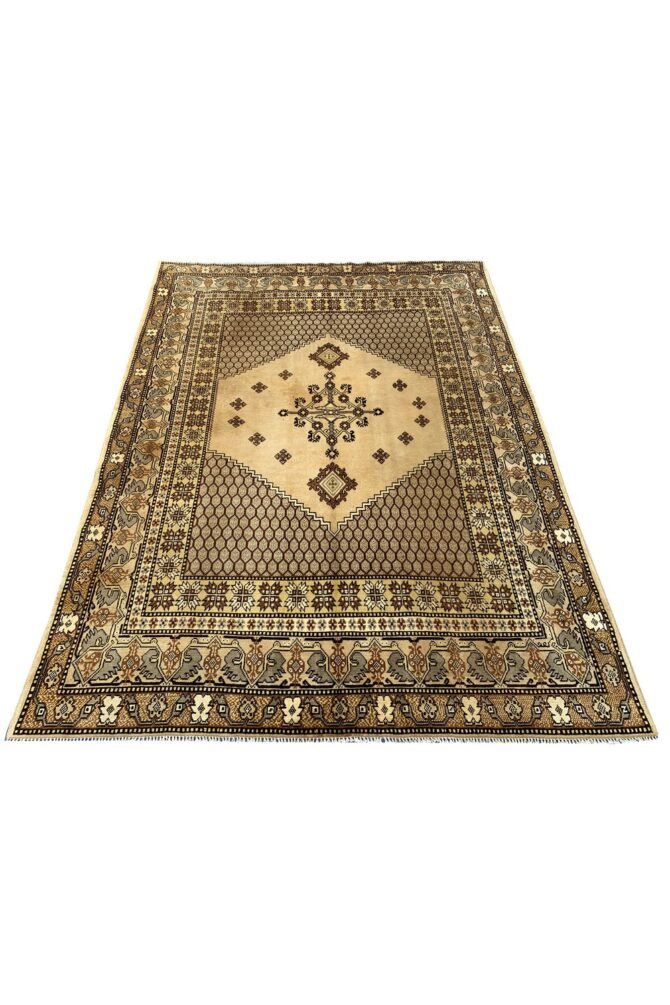 Amazing Hand Knotted Turkish Wool Area Rug 8 x 6 Ft - Image 2
