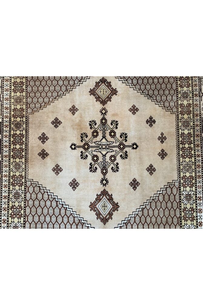 Amazing Hand Knotted Turkish Wool Area Rug 8 x 6 Ft - Image 8