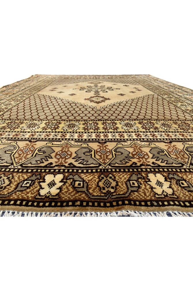 Amazing Hand Knotted Turkish Wool Area Rug 8 x 6 Ft - Image 4
