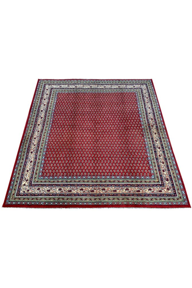 Amazing Hand Knotted Badam Gul Mir Wool Area Rug 7 x 7 Ft - Image 4